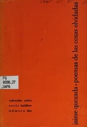 Tapa de Poemas de las cosas olvidadas