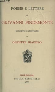 Tapa de Poesie e lettere