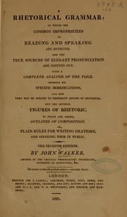 Tapa de A rhetorical grammar