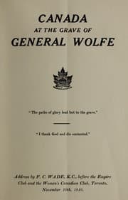 Tapa de Canada at the grave of General Wolfe
