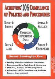 Tapa de Achieving 100% Compliance of Policies and Procedures