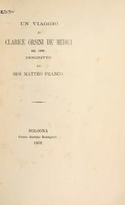 Tapa de Un viaggio di Clarice Orsini de'Medici nel 1485