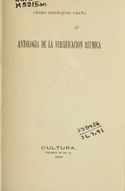 Tapa de Antologia de la versificacion ritmica