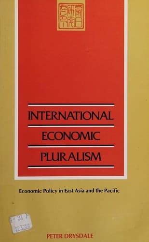 Tapa de International economic pluralism