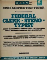 Tapa de Federal clerk-steno-typist