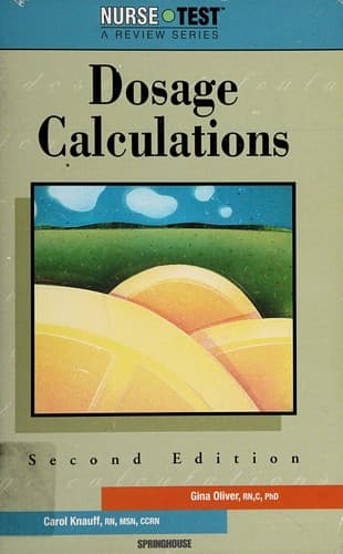 Tapa de Dosage calculations