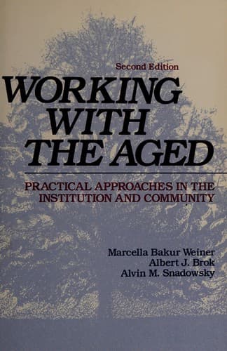 Tapa de Working with the aged