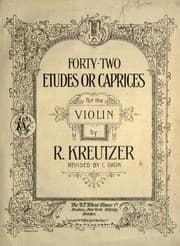 Tapa de Forty-two etudes or caprices, for the violin