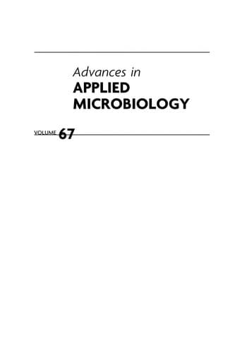 Tapa de Advances in applied microbiology