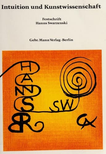 Tapa de Intuition und Kunstwissenschaft