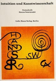 Tapa de Intuition und Kunstwissenschaft