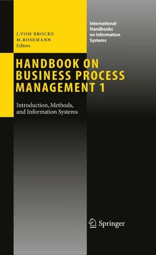 Tapa de Handbook on Business Process Management 1