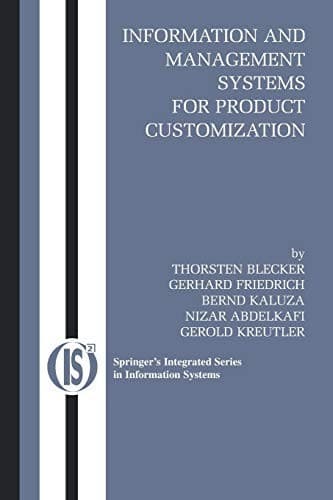 Tapa de Information and Management Systems for Product Customization