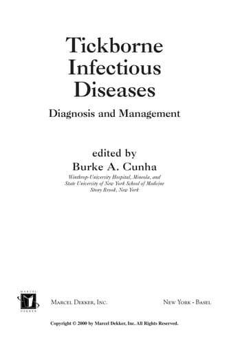 Tapa de Tickborne infectious diseases