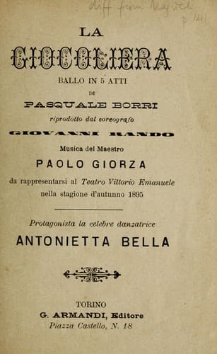 Tapa de La giocoliera