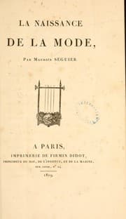 Tapa de La naissance de la mode