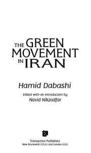 Tapa de The green movement in Iran
