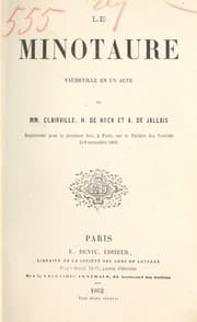 Tapa de Le minotaure, vaudeville en un acted de mm