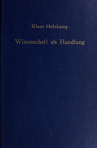 Tapa de Wissenschaft als Handlung