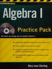 Tapa de Algebra I practice pack