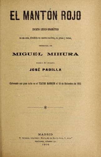 Tapa de El manto n rojo