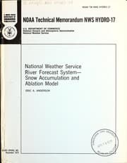 Tapa de National Weather Service river forecast system: snow accumulation and ablation model