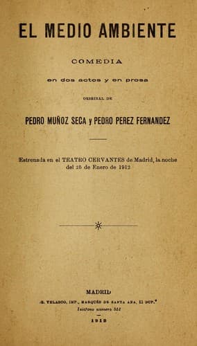 Tapa de El medio ambiente