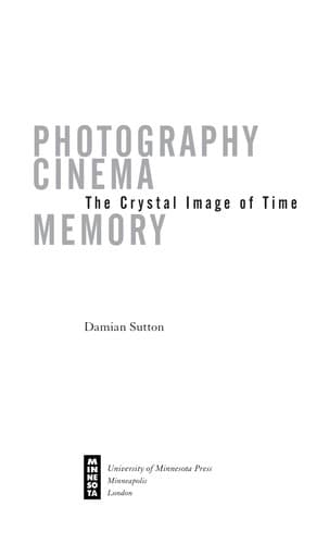 Tapa de Photography, cinema, memory