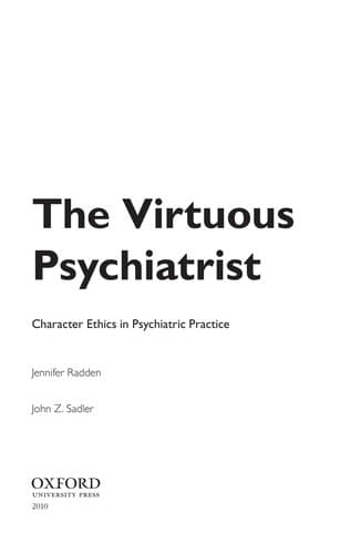 Tapa de The virtuous psychiatrist