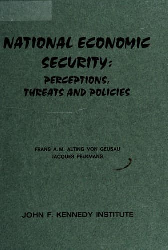 Tapa de National economic security