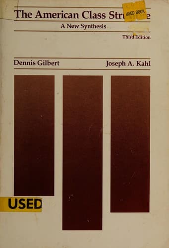 Tapa de The American class structure