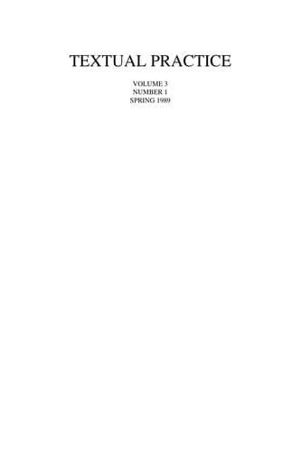 Tapa de Textual practice