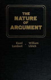 Tapa de The nature of argument