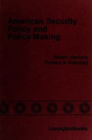 Tapa de American security policy and policy-making