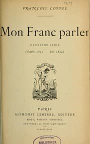 Tapa de Mon franc-parler