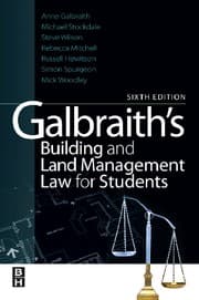 Tapa de Galbraith's building and land management law for students