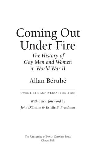 Tapa de Coming out under fire