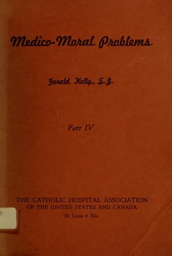 Tapa de Medico-moral problems