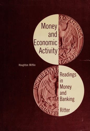 Tapa de Money and economic activity
