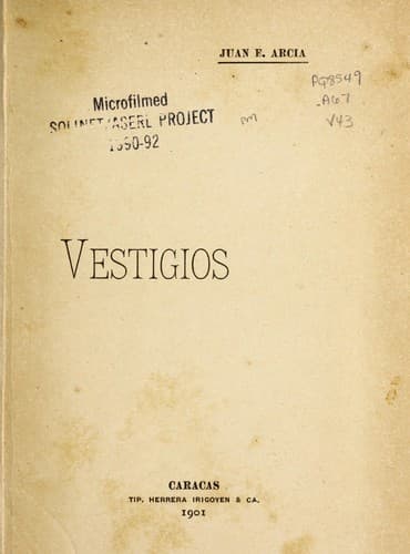 Tapa de Vestigios