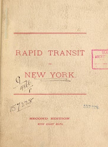Tapa de Rapid transit for New York