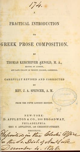 Tapa de A practical introduction to Greek prose composition