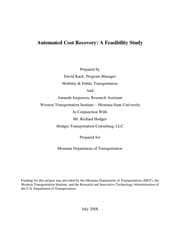 Tapa de Automated cost recovery