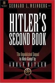 Tapa de Hitler's Second Book