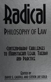 Tapa de Radical philosophy of law