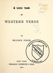 Tapa de A little book of western verse