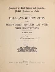 Tapa de Field and garden crops of the North-western Provinces and Oudh