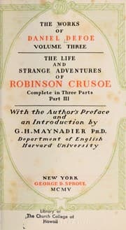 Tapa de The life and strange adventures of Robinson Crusoe