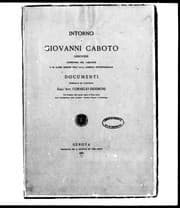 Tapa de Intorno a Giovanni Caboto, genovese, scopritore del Labrador e di altre regioni dell'alta America settentrionale
