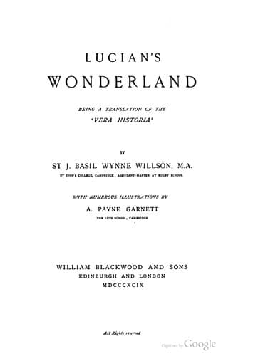 Tapa de Lucian's wonderland